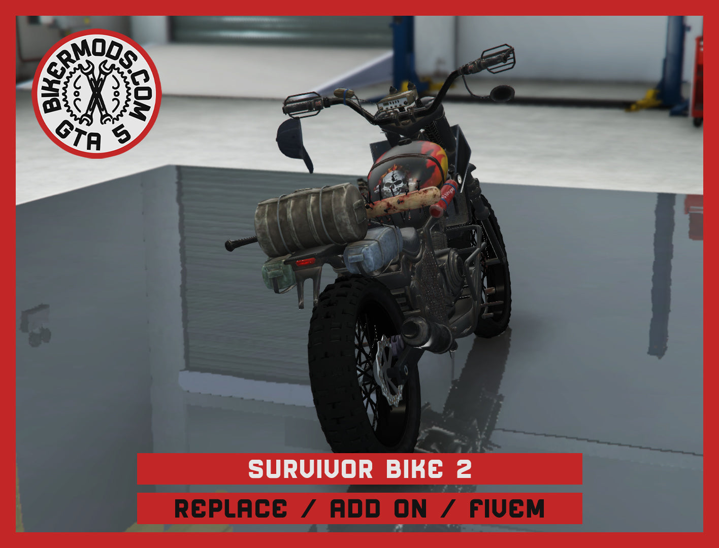 Survivor Bike 2 (Replace / Add On / FiveM) 112k Poly