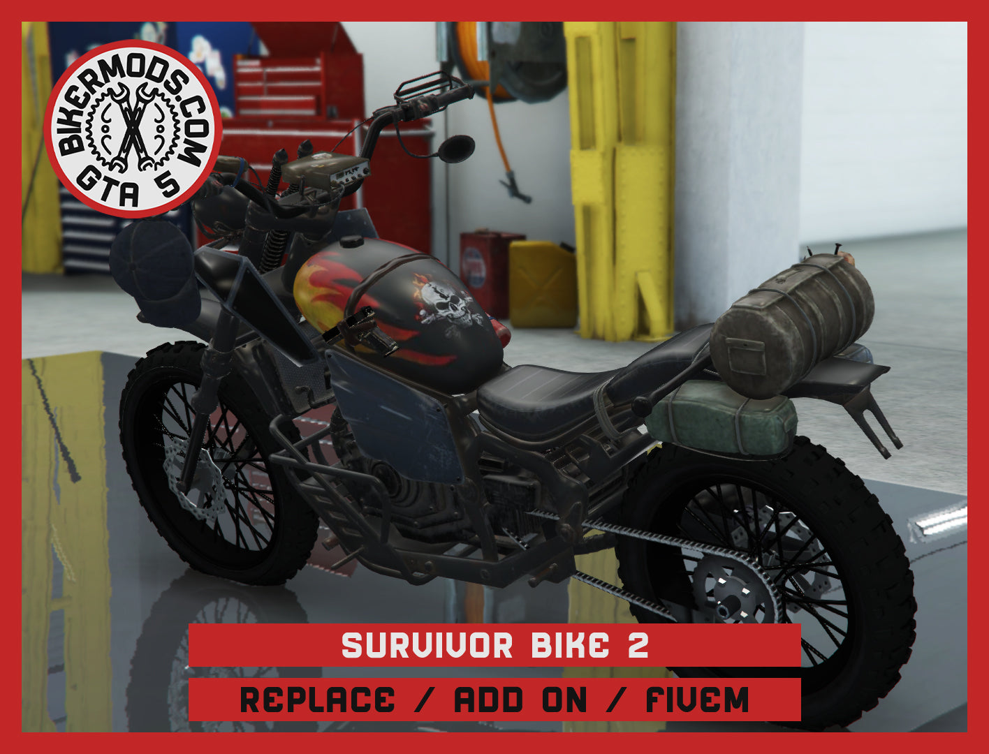 Survivor Bike 2 (Replace / Add On / FiveM) 112k Poly