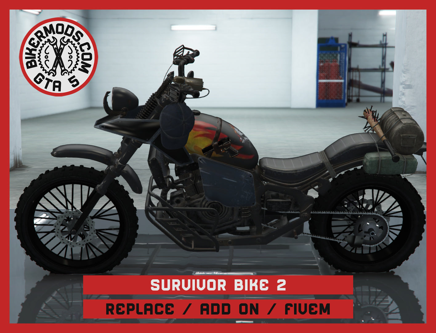 Survivor Bike 2 (Replace / Add On / FiveM) 112k Poly