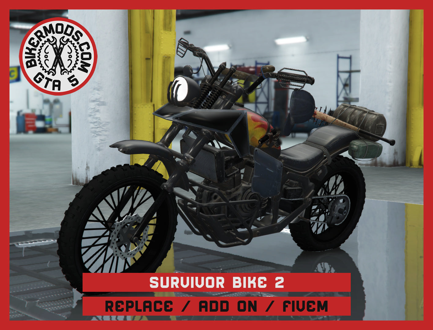 Survivor Bike 2 (Replace / Add On / FiveM) 112k Poly