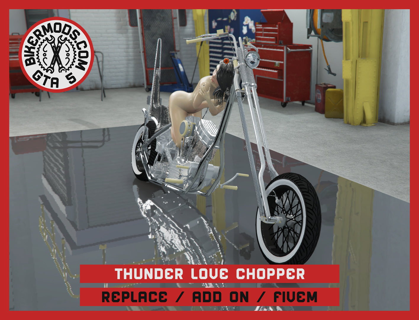 Thunder Love Chopper (Replace / Add On / FiveM) 325k Poly