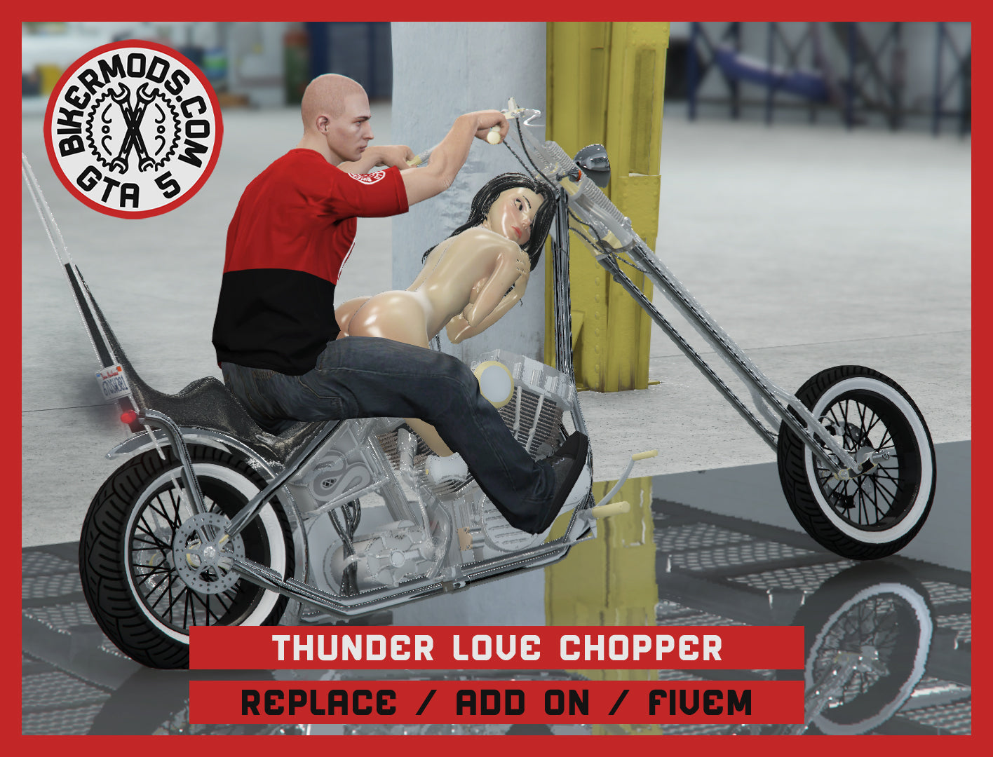 Thunder Love Chopper (Replace / Add On / FiveM) 325k Poly