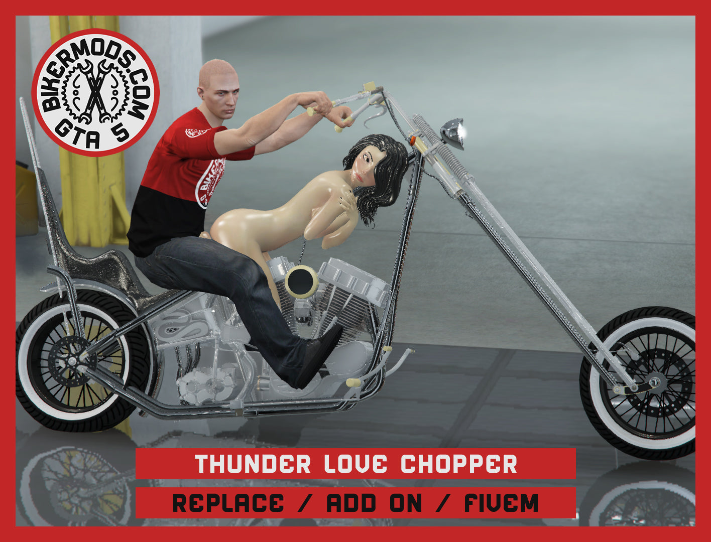 Thunder Love Chopper (Replace / Add On / FiveM) 325k Poly