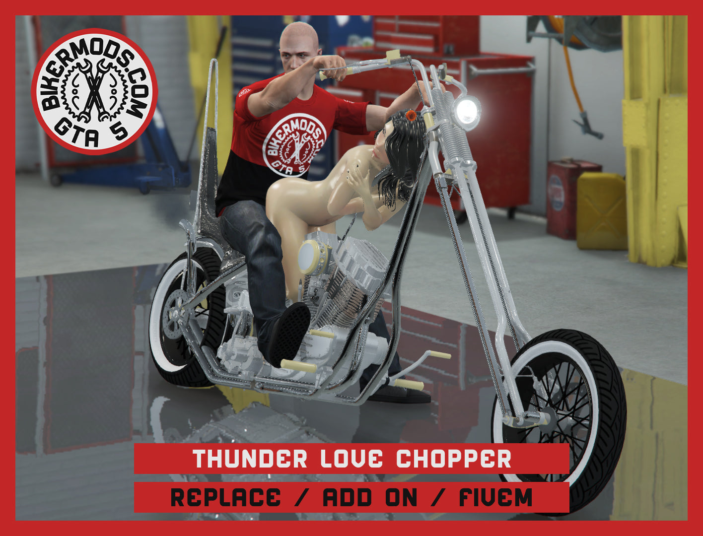 Thunder Love Chopper (Replace / Add On / FiveM) 325k Poly