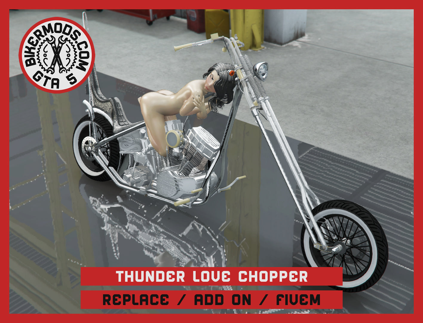 Thunder Love Chopper (Replace / Add On / FiveM) 325k Poly