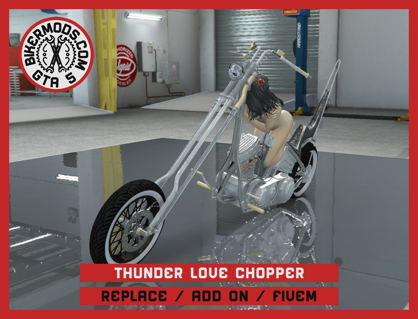 Thunder Love Chopper (Replace / Add On / FiveM) 325k Poly