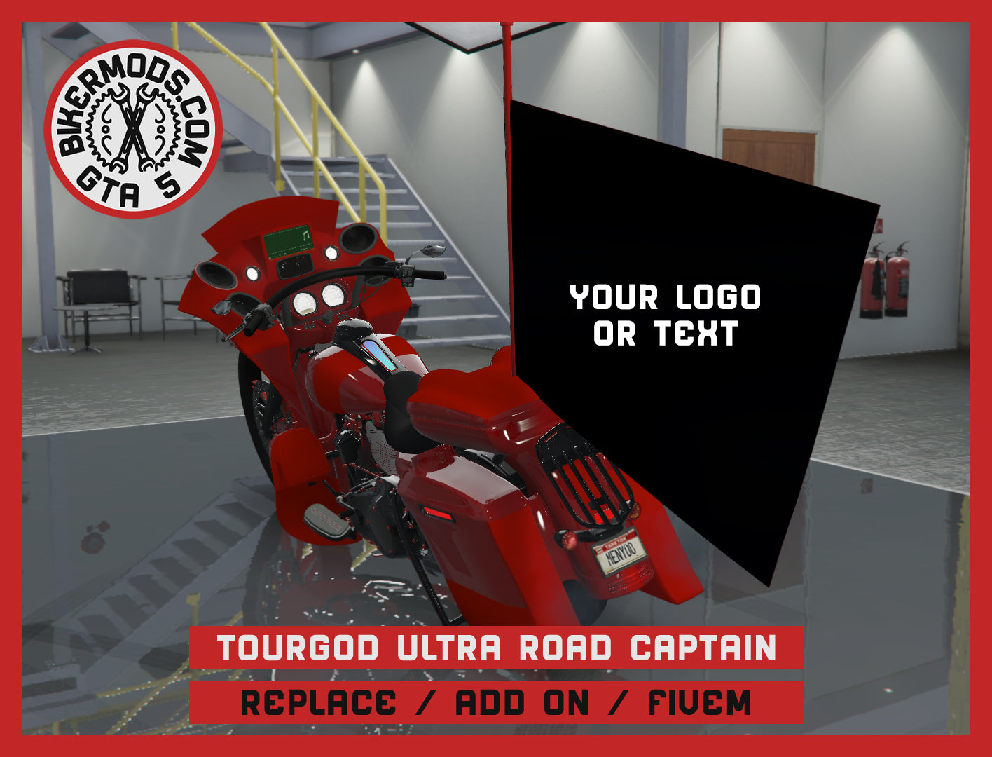 Tourgod Ultra Road Captain (Replace / Add On / FiveM) Animated RGB Lights 257k Poly