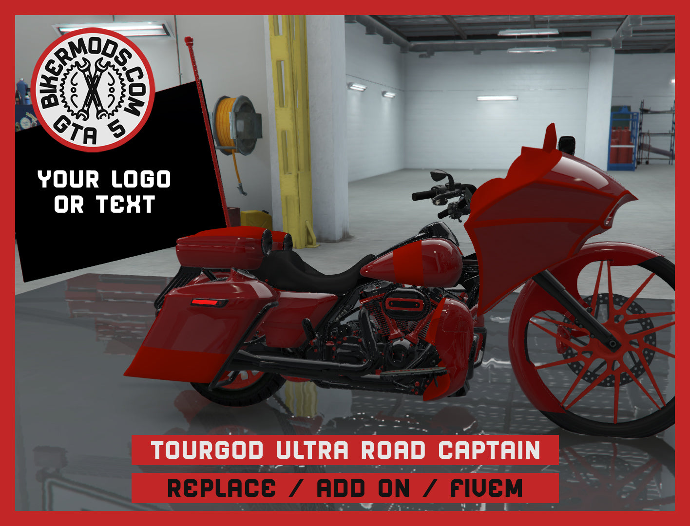 Tourgod Ultra Road Captain (Replace / Add On / FiveM) Animated RGB Lights 257k Poly