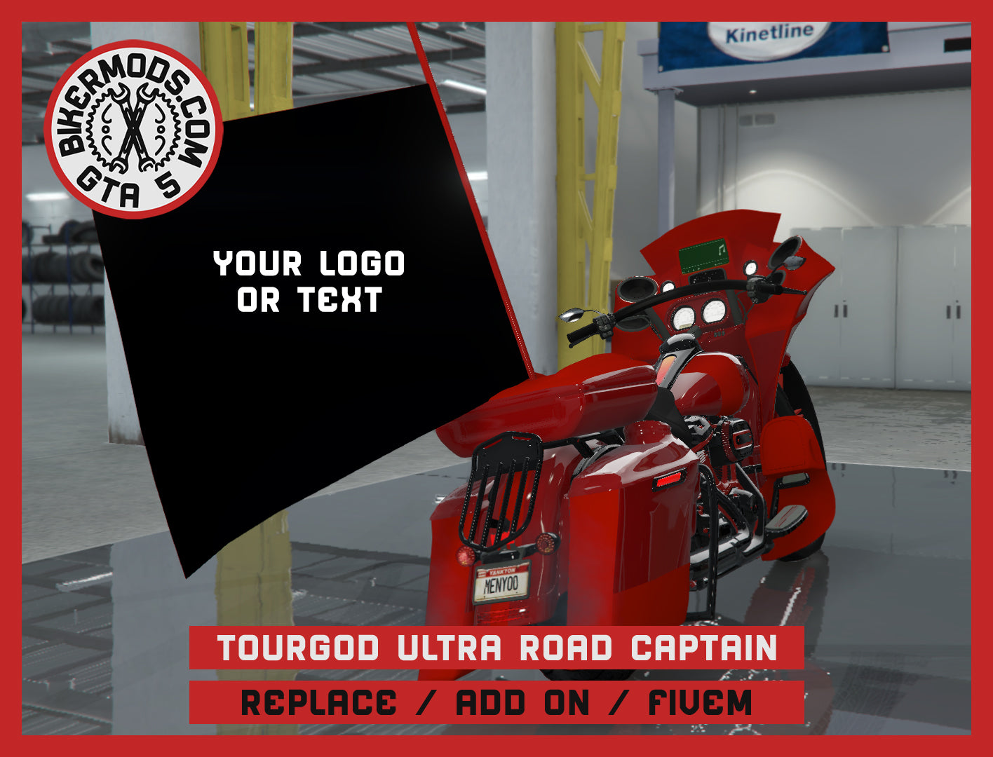 Tourgod Ultra Road Captain (Replace / Add On / FiveM) Animated RGB Lights 257k Poly