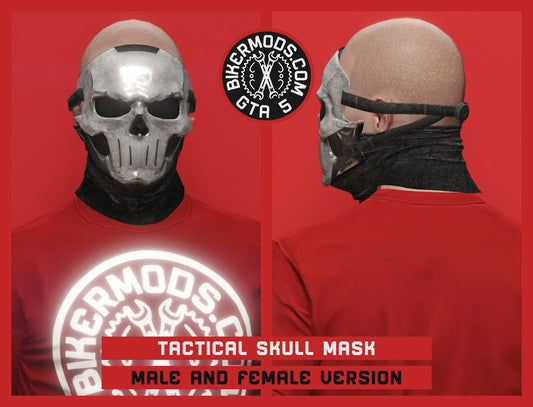 Tactical Skull Mask with Balaclava (Clear Plastic Shell)