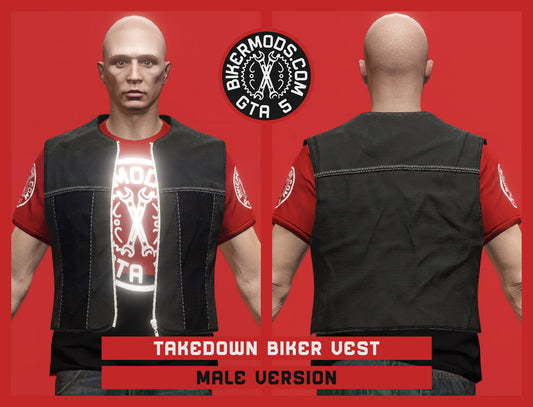 Takedown Biker Vest (Male) Standard Length