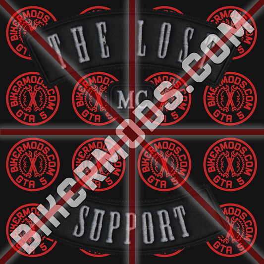 The Lost MC (Support) Blacked Out Style