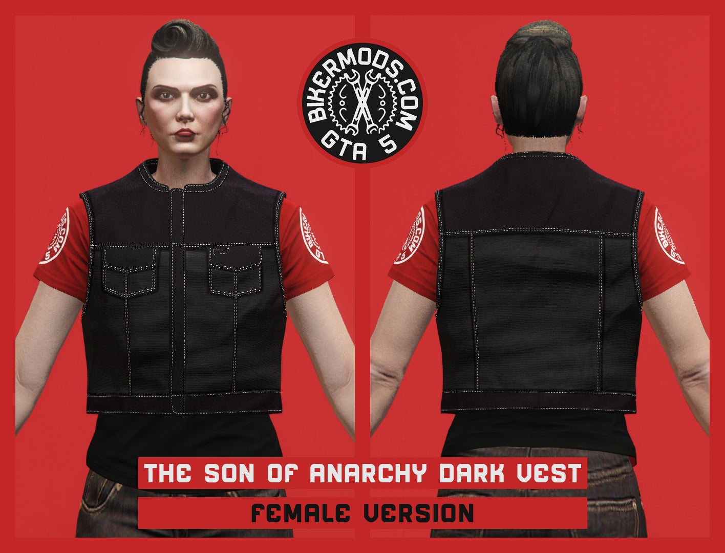 The Son of Anarchy Dark Vest (Female)