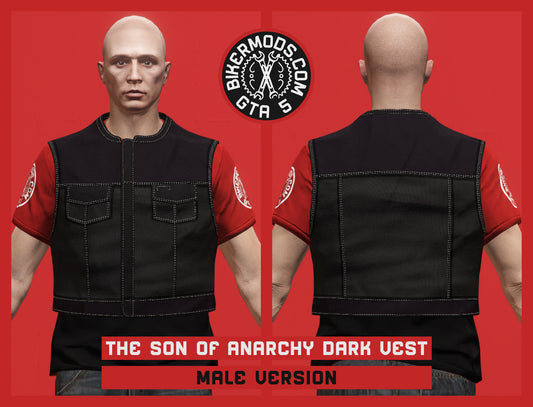 The Son of Anarchy Dark Vest (Male)