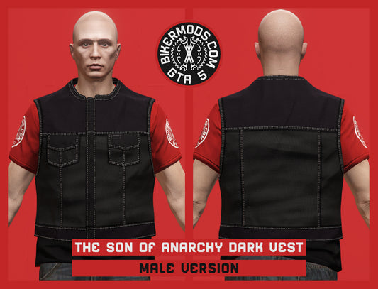 The Son of Anarchy Dark Vest (Male) Standard Length