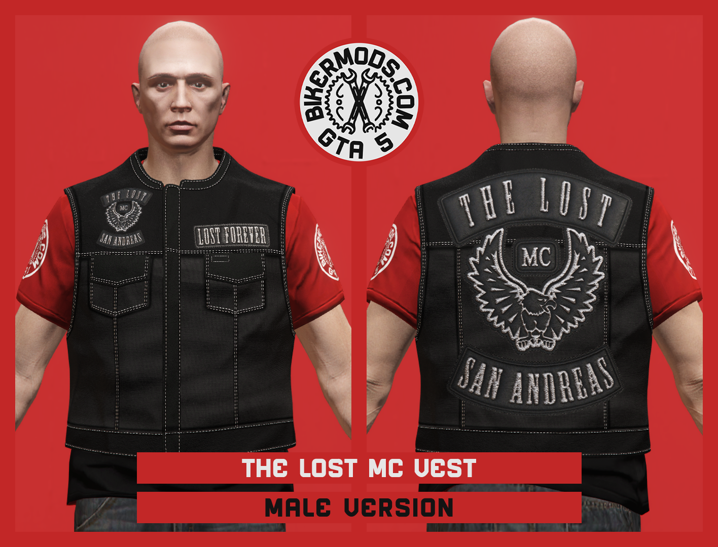 The Son of Anarchy Vest (Male) The Lost MC San Andreas Style