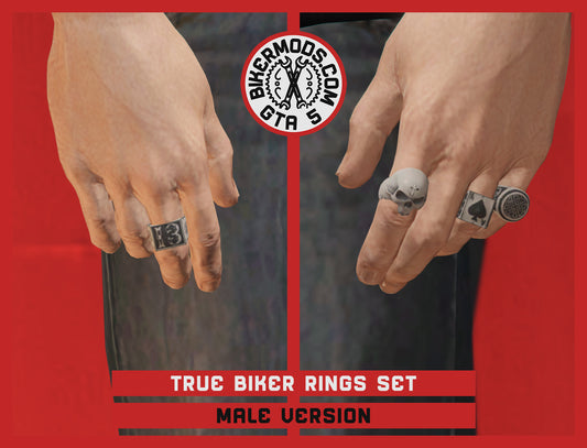 True Biker Rings Set