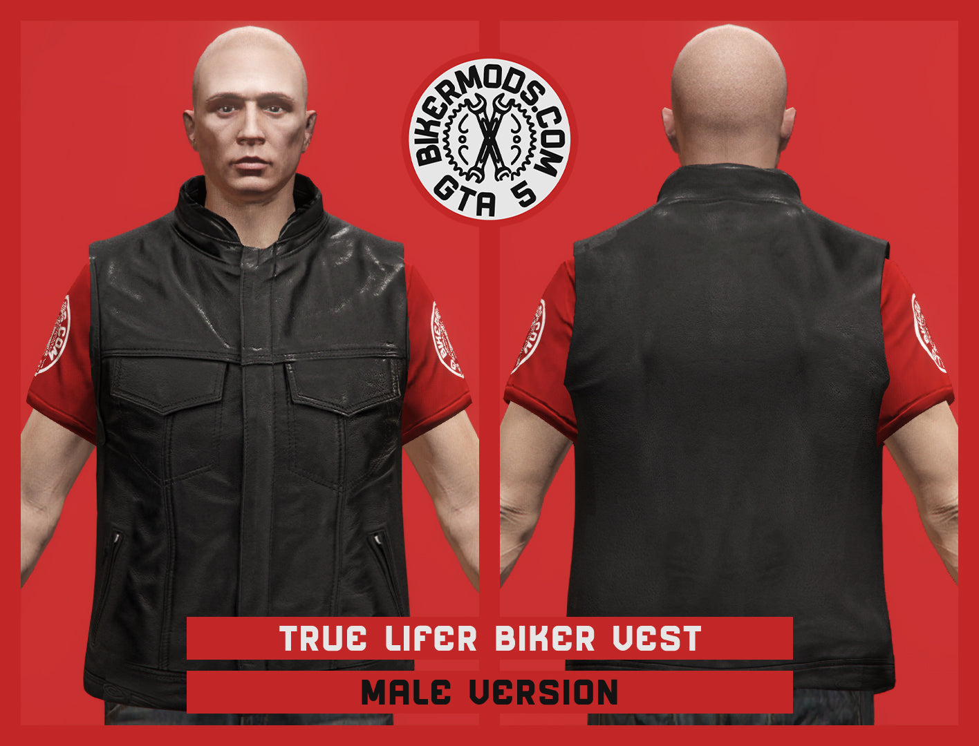 True Lifer Biker Vest (Male)