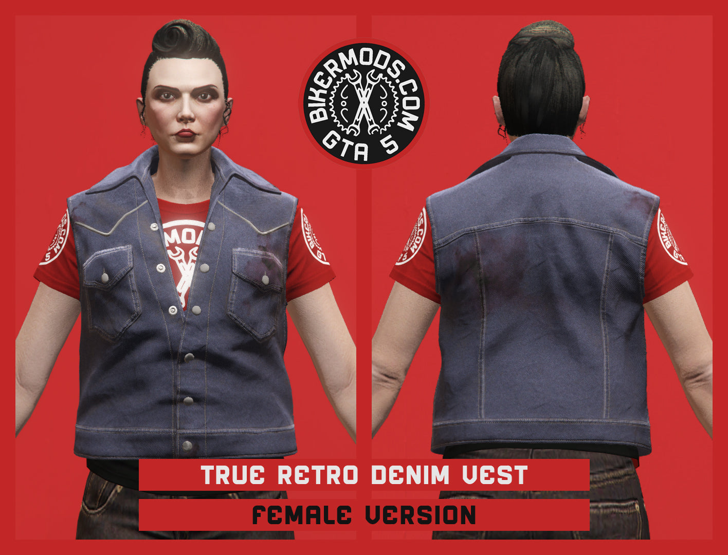 True Retro Denim Vest (Female)