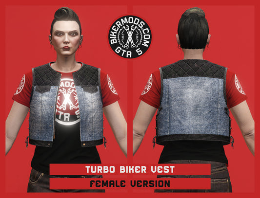 Turbo Biker Vest (Female) Denim Hybrid Style