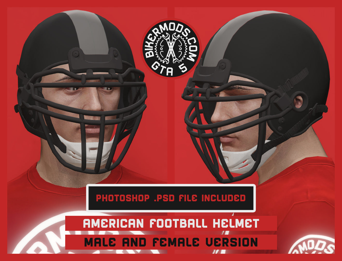 Ultimate American Football Helmet Matte Style (Photoshop Template Included)