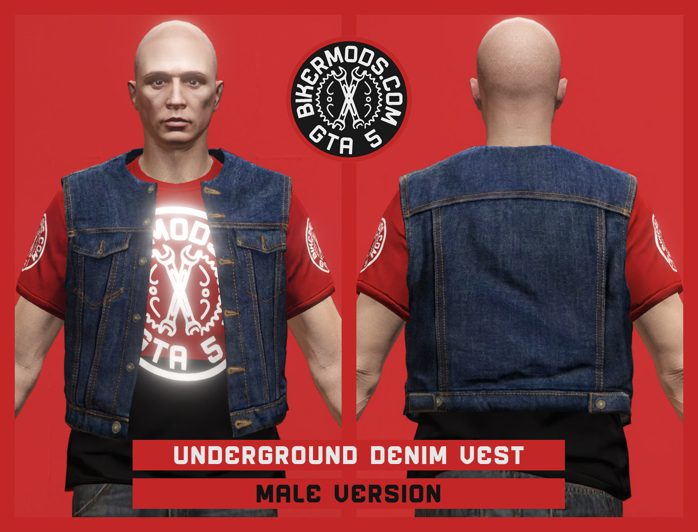 Underground Denim Vest (Male)