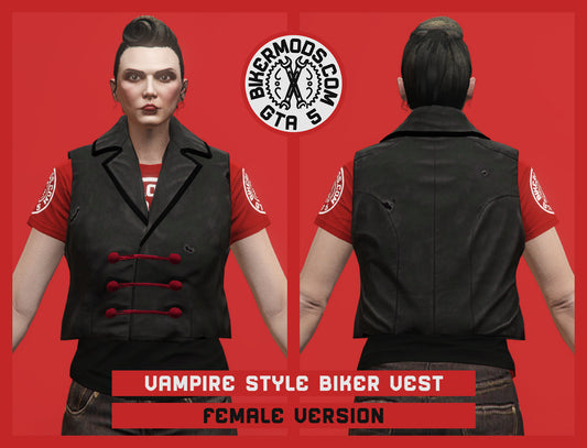 Vampire Style Biker Vest (Female)