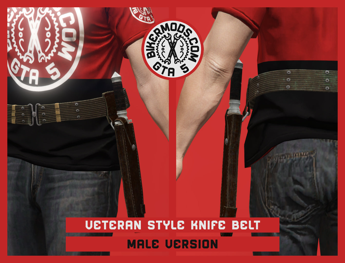 Veteran Style Knife Belt (Male)