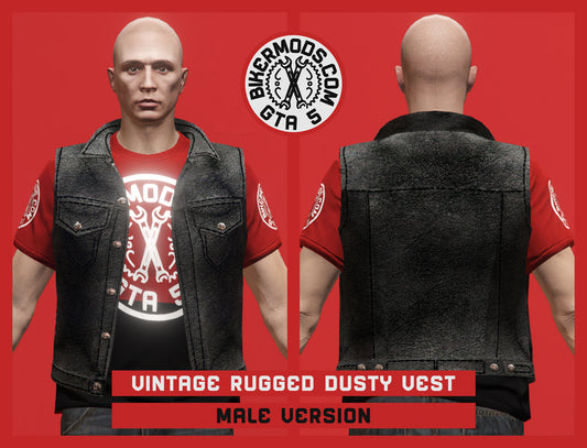 Vintage Rugged Dusty Vest (Male)