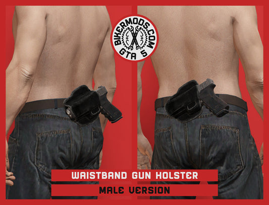 Waistband Gun Holster (Male) Back Style