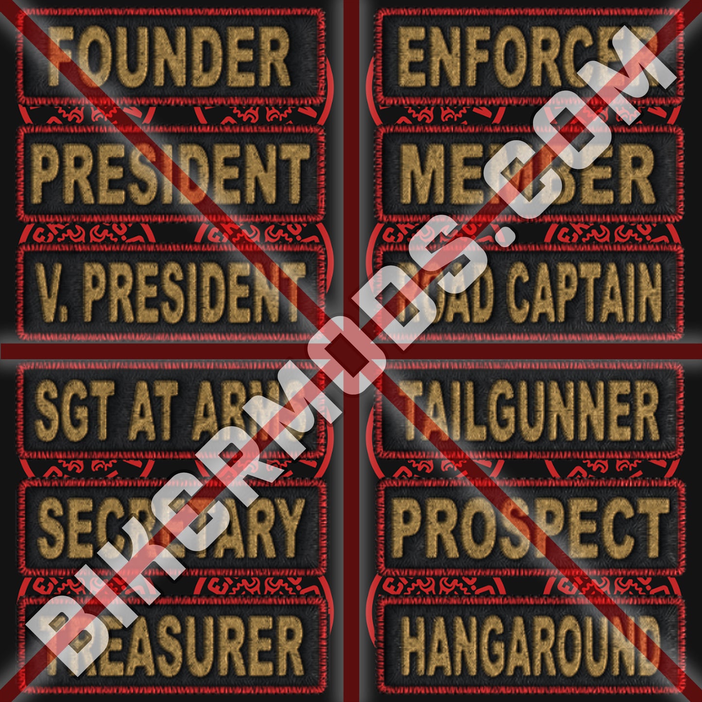 Warlocks MC Style Ranks Flash Set