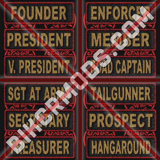 Warlocks MC Style Ranks Flash Set