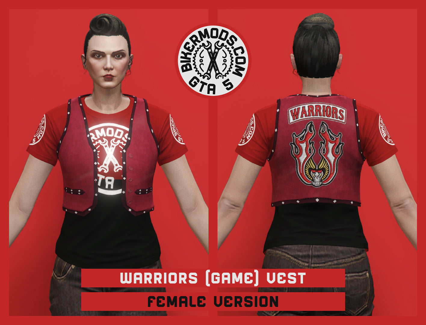 Warriors Vest (Female) Open Game Version