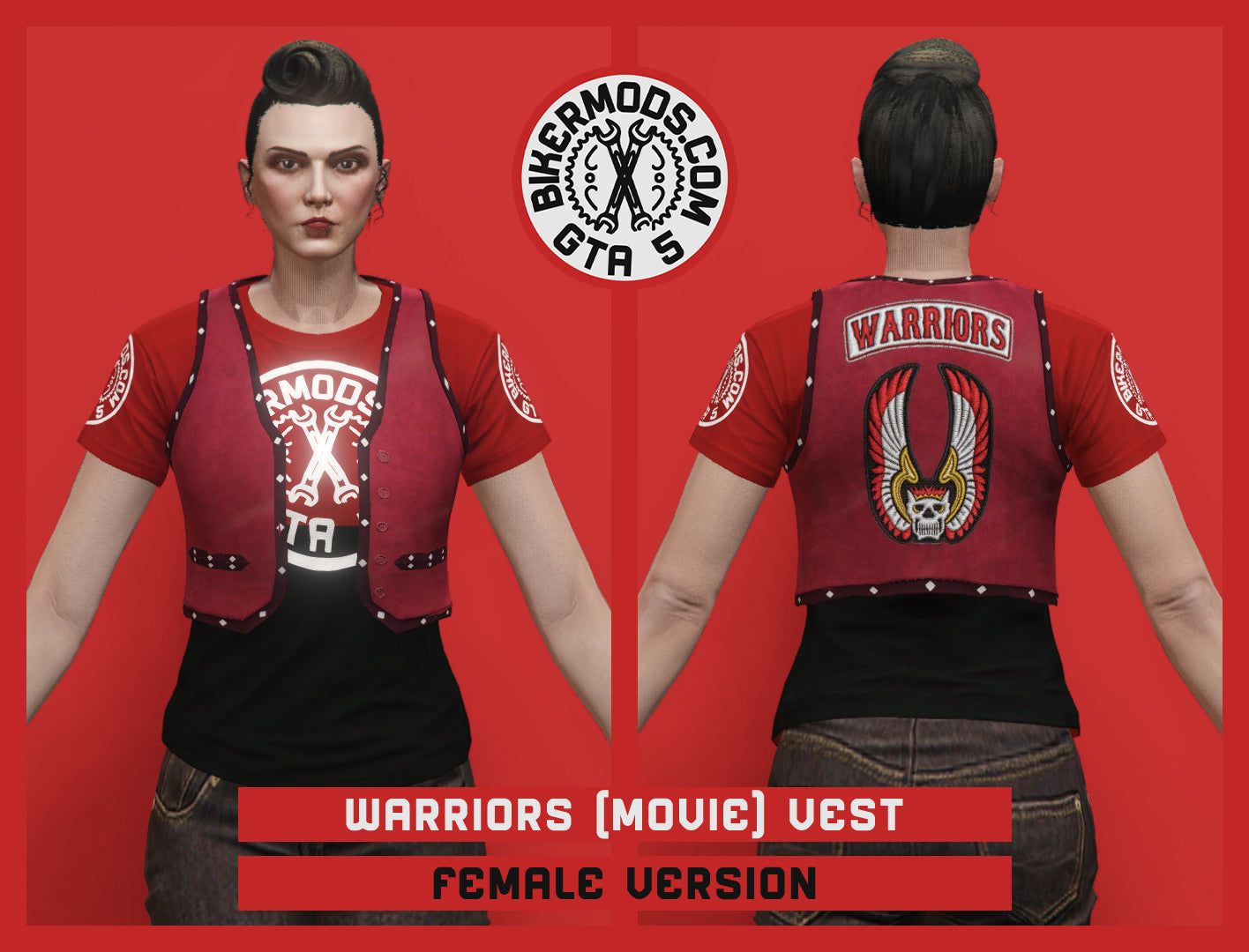Warriors Vest (Female) Open Movie Version