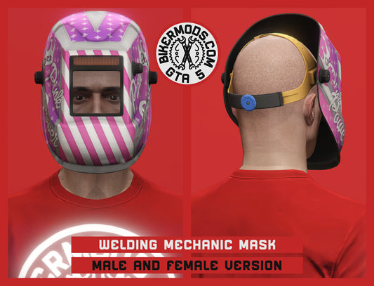 Welding Mechanic Mask (Pink Power Paintjob)