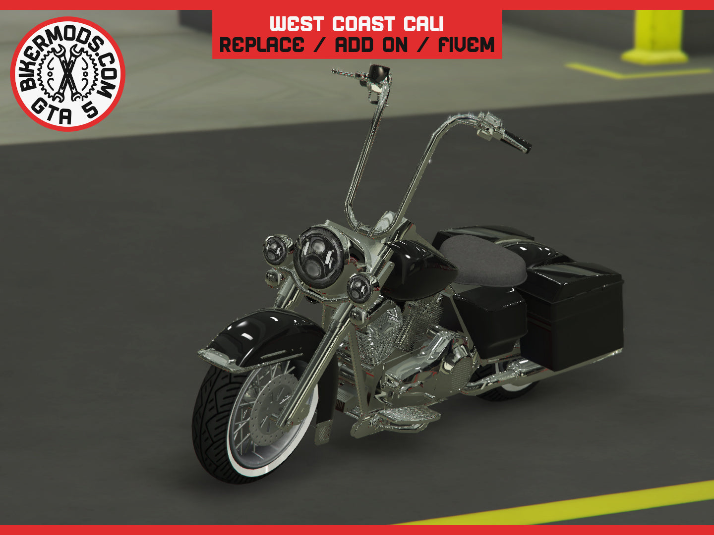 West Coast Cali (Replace / Add On / FiveM) 99k Poly – GTA 5 Bikermods