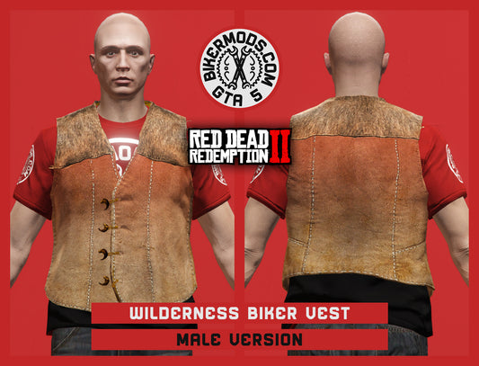 Wilderness Biker Vest (Male) Red Dead Redemption 2