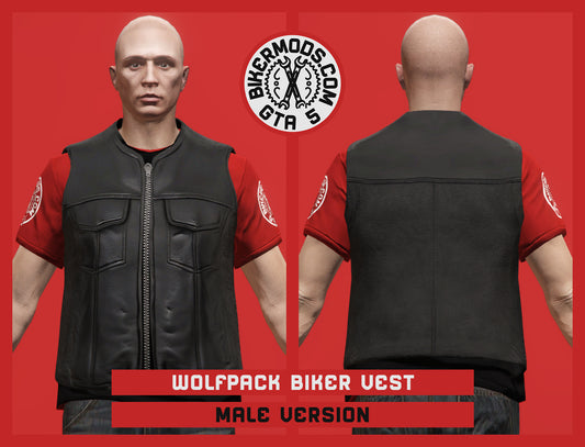 Wolfpack Biker Vest (Male)