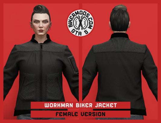 Workman Biker Jacket (Female) Black Style