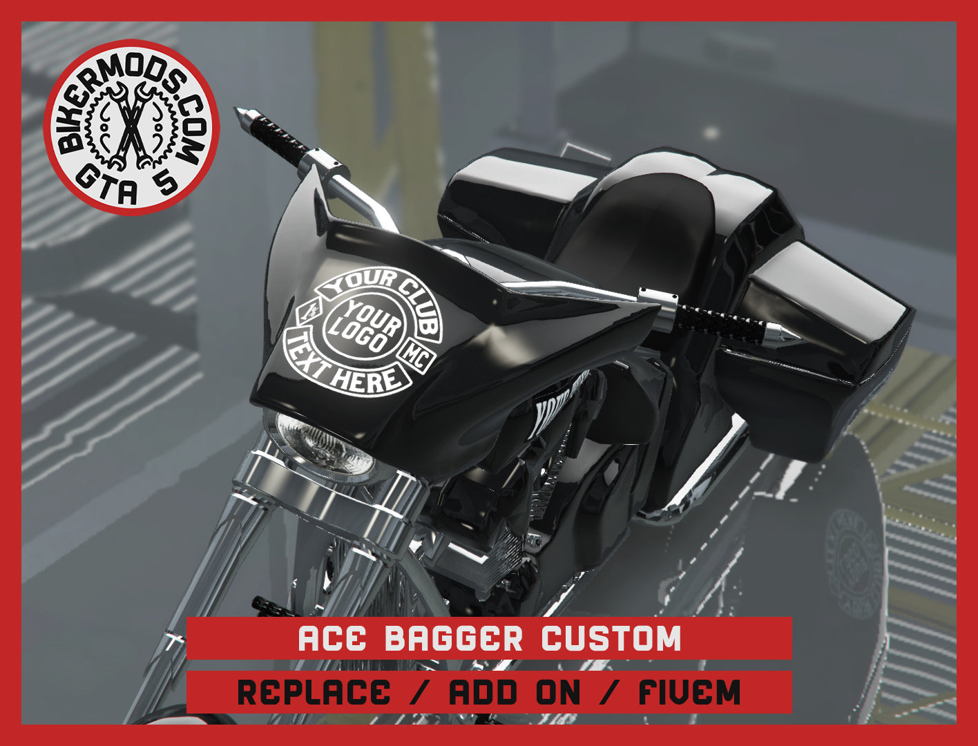 Ace Bagger Custom (Replace / Add On / FiveM) 190k Poly