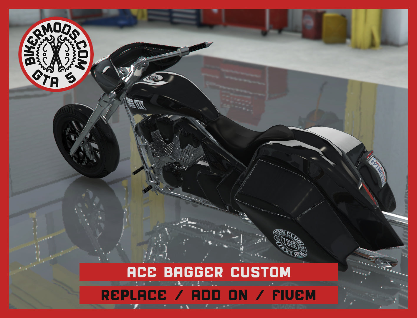 Ace Bagger Custom (Replace / Add On / FiveM) 190k Poly