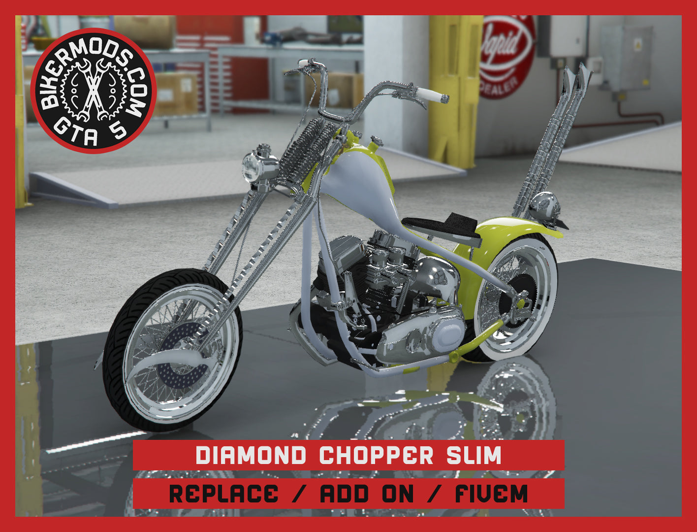 Diamond Chopper Slim (Replace / Add On / FiveM) 212k Poly