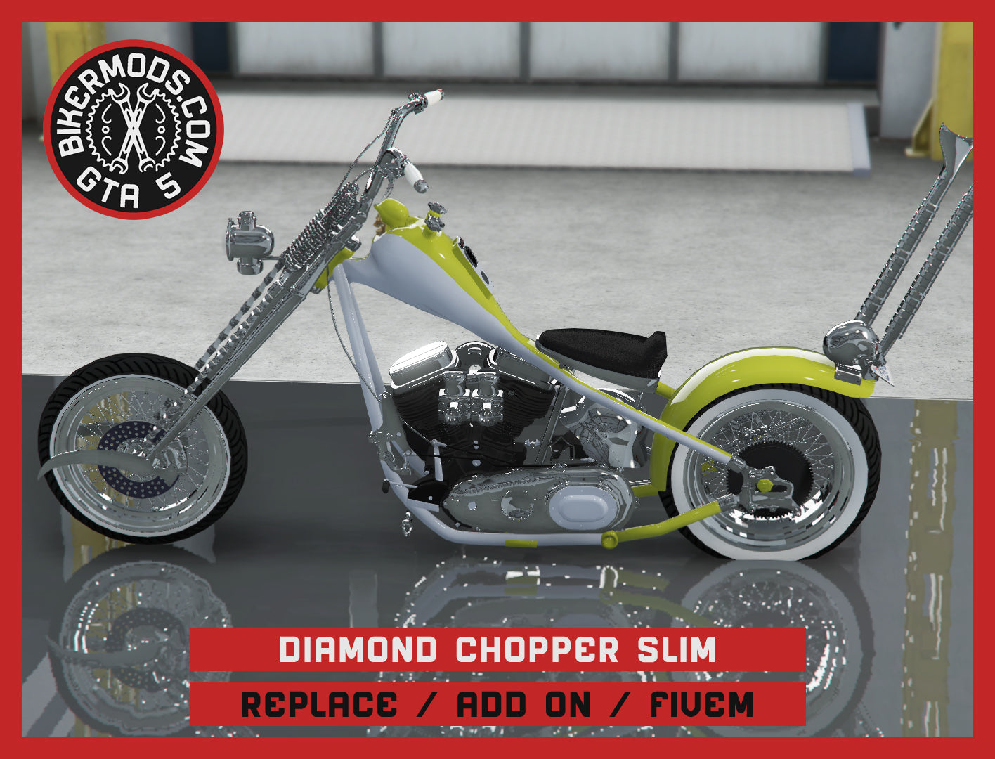 Diamond Chopper Slim (Replace / Add On / FiveM) 212k Poly