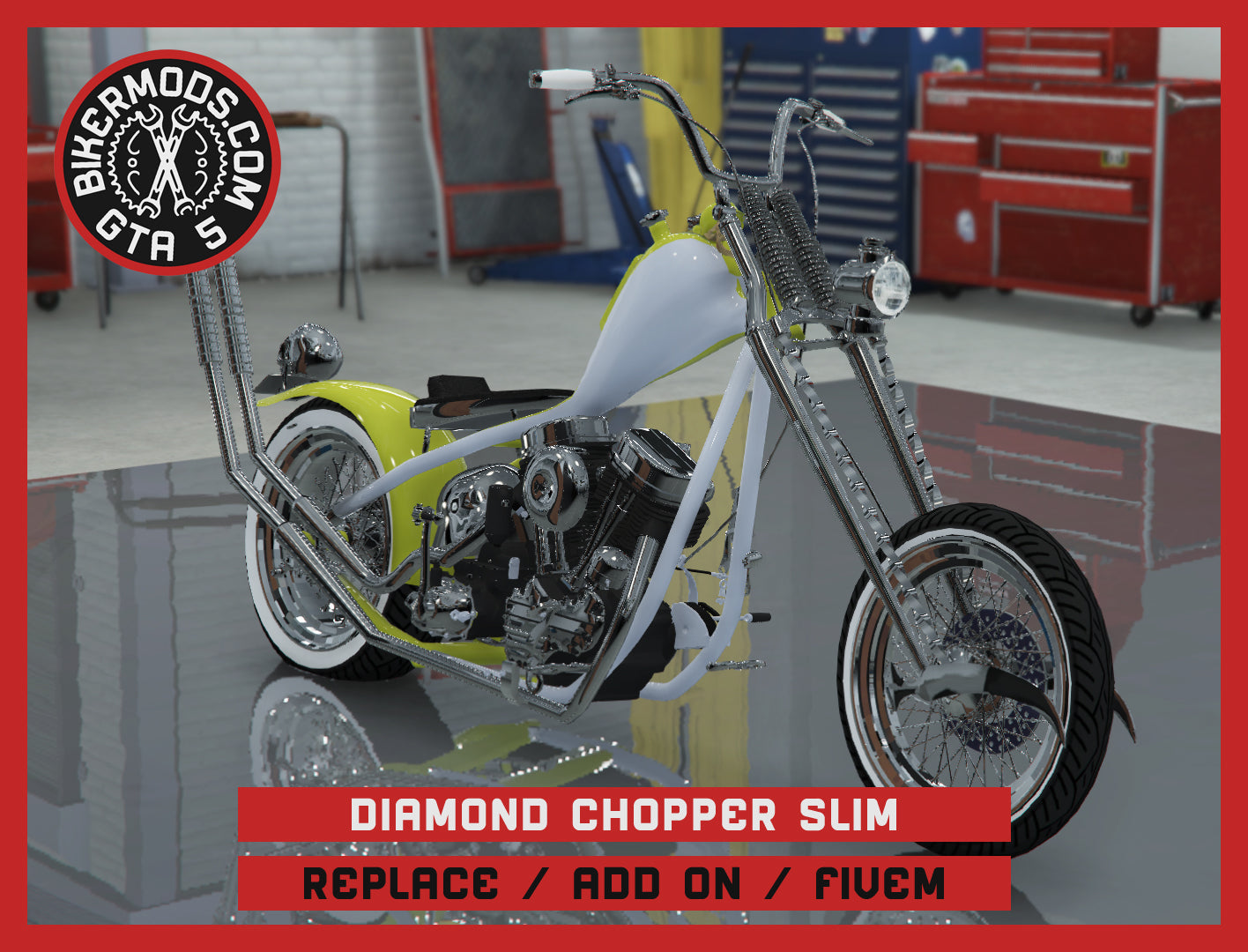 Diamond Chopper Slim (Replace / Add On / FiveM) 212k Poly