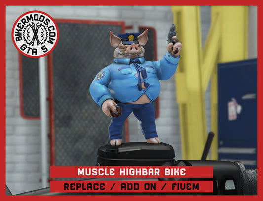 Muscle Highbar Bike - Anti Police Edition (Replace / Add On / FiveM) 272k Poly