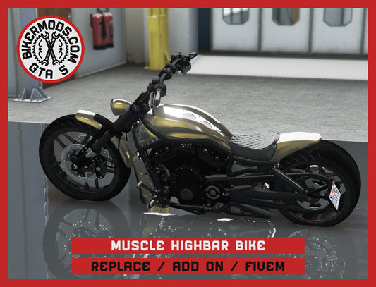Muscle Highbar Bike (Replace / Add On / FiveM) 211k Poly