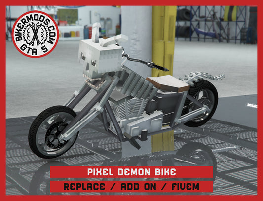 Pixel Demon Bike (Replace / Add On / FiveM) 35k Poly